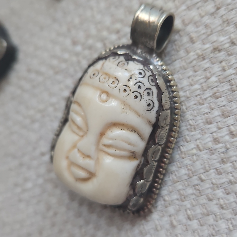 Tibetan Bundle Charms Ganesh Buddha Yoga Jewelry Pendants Chain - Picture 6 of 8